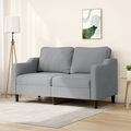 vidaXL, vidaXL 2-Sitzer-Sofa Hellgrau 140 cm Stoff