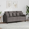vidaXL, vidaXL 2-Sitzer-Sofa Taupe 140 cm Stoff