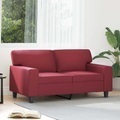 vidaXL, vidaXL 2-Sitzer-Sofa Weinrot 120 cm Kunstleder