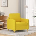 vidaXL, vidaXL Sessel Hellgelb 60 cm Stoff