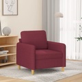 vidaXL, vidaXL Sessel Weinrot 60 cm Stoff