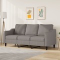 vidaXL, vidaXL 3-Sitzer-Sofa Taupe 180 cm Stoff