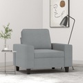 vidaXL, vidaXL Sessel Hellgrau 60 cm Stoff