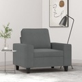vidaXL, vidaXL Sessel Dunkelgrau 60 cm Stoff