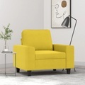 vidaXL, vidaXL Sessel Hellgelb 60 cm Stoff