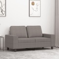 vidaXL, vidaXL 2-Sitzer-Sofa Taupe 120 cm Stoff