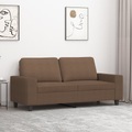 vidaXL, vidaXL 2-Sitzer-Sofa Braun 140 cm Stoff