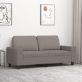 vidaXL, vidaXL 2-Sitzer-Sofa Taupe 140 cm Stoff
