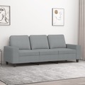 vidaXL, vidaXL 3-Sitzer-Sofa Hellgrau 180 cm Stoff