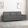 vidaXL, vidaXL 3-Sitzer-Sofa Dunkelgrau 180 cm Stoff