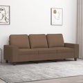 vidaXL, vidaXL 3-Sitzer-Sofa Braun 180 cm Stoff