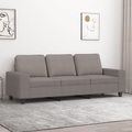 vidaXL, vidaXL 3-Sitzer-Sofa Taupe 180 cm Stoff