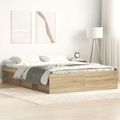 vidaXL, vidaXL Bettgestell Sonoma Eiche 120x190 cm