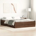 vidaXL, vidaXL Bettgestell Braun Eichen-Optik 140x200 cm
