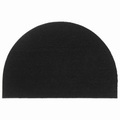 vidaXL, vidaXL Fußmatte Schwarz Halbrund 60x90 cm Kokosfaser Getuftet