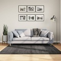 vidaXL, vidaXL Teppich Shaggy Hochflor Modern Anthrazit 160x160 cm