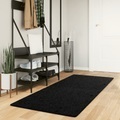 vidaXL, vidaXL Shaggy-Teppich PAMPLONA Hochflor Modern Schwarz 80x200 cm