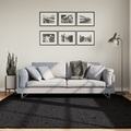 vidaXL, vidaXL Shaggy-Teppich PAMPLONA Hochflor Modern Schwarz 200x200 cm