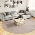 vidaXL, vidaXL Shaggy-Teppich PAMPLONA Hochflor Modern Beige Ø 280 cm