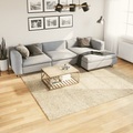 vidaXL, vidaXL Teppich Shaggy Hochflor Modern Golden 240x240 cm