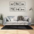vidaXL, vidaXL Teppich OVIEDO Kurzflor Schwarz 80x150 cm
