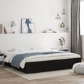 vidaXL, vidaXL Bettgestell mit Schubladen Schwarz 160x200 cm Holzwerkstoff