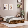 vidaXL, vidaXL Bettgestell mit Schubladen Räuchereiche 150x200cm Holzwerkstoff
