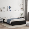 vidaXL, vidaXL Bettgestell mit Schubladen Schwarz 135x190 cm Holzwerkstoff