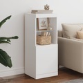 vidaXL, vidaXL Sideboard mit LED-Beleuchtung Weiß 41x37x100 cm