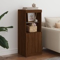 vidaXL, vidaXL Sideboard mit LED-Leuchten Braun Eichen-Optik 41x37x100 cm