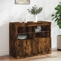 vidaXL, vidaXL Sideboard mit LED-Leuchten Räuchereiche 81x37x67 cm