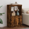 vidaXL, vidaXL Sideboard mit LED-Leuchten Räuchereiche 60,5x37x100 cm