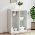 vidaXL, vidaXL Sideboard mit LED-Leuchten Weiß 81x37x100 cm