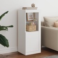 vidaXL, vidaXL Sideboard mit LED-Beleuchtung Weiß 41x37x100 cm