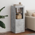 vidaXL, vidaXL Sideboard mit LED-Leuchten Betongrau 41x37x100 cm