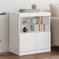 vidaXL, vidaXL Sideboard mit LED-Leuchten Weiß 60x37x67 cm