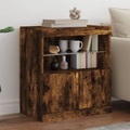 vidaXL, vidaXL Sideboard mit LED-Leuchten Räuchereiche 60x37x67 cm