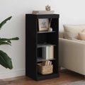 vidaXL, vidaXL Sideboard mit LED-Leuchten Schwarz 41x37x100 cm