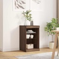 vidaXL, vidaXL Sideboard mit LED-Leuchten Braun Eichen-Optik 41x37x67 cm