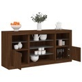 vidaXL, vidaXL Sideboard mit LED-Leuchten Braun Eichen-Optik 142,5x37x67 cm
