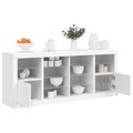 vidaXL, vidaXL Sideboard mit LED-Leuchten Weiß 163x37x67 cm