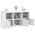 vidaXL, vidaXL Sideboard mit LED-Leuchten Weiß 123x37x67 cm