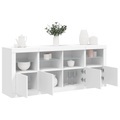 vidaXL, vidaXL Sideboard mit LED-Leuchten Weiß 163x37x67 cm