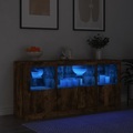 vidaXL, vidaXL Sideboard mit LED-Leuchten Räuchereiche 142,5x37x67 cm