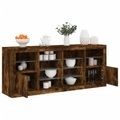vidaXL, vidaXL Sideboard mit LED-Leuchten Räuchereiche 163x37x67 cm
