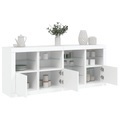 vidaXL, vidaXL Sideboard mit LED-Leuchten Weiß 164x37x67 cm
