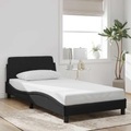 vidaXL, vidaXL Bettgestell mit Kopfteil Schwarz 100x200 cm Samt