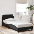 vidaXL, vidaXL Bettgestell mit Kopfteil Schwarz 80x200 cm Samt