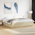 vidaXL, vidaXL Bettgestell Sonoma-Eiche 180x200 cm Holzwerkstoff