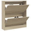 vidaXL, vidaXL Schuhschrank Sonoma-Eiche 80x21x87,5 cm Holzwerkstoff